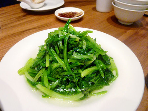 Stir-Fried Taiwanese Lettuce @ Din Tai Fung, Shin Kong Mitsukoshi Nanxi, Taipei